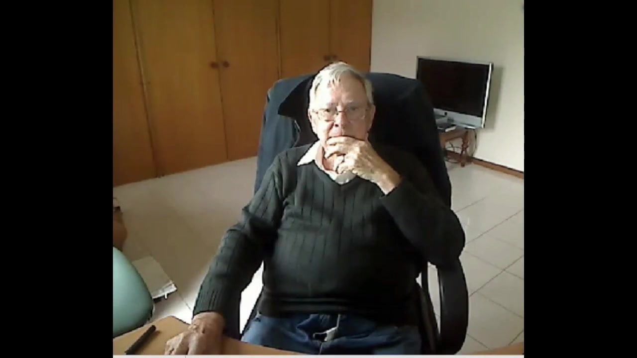 grandpa cum on cam