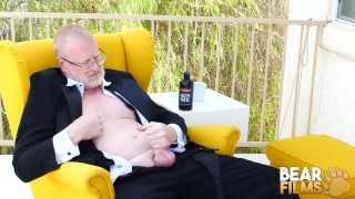 BEARFILMS Silver Bear Rusty Mcmann Jerks Off Solo Outdoor