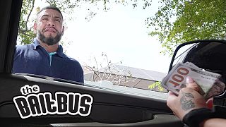 BAITBUS – Handsome Nico Bear Cashes In To Dominate Aaron Perez’s Twink Body In Hot Bus Encounter