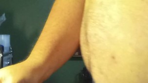 Chubby guy breeds fleshlight in front of you